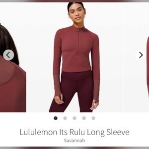 Lululemon Ready to Rulu Cropped Long Sleeve Jacket